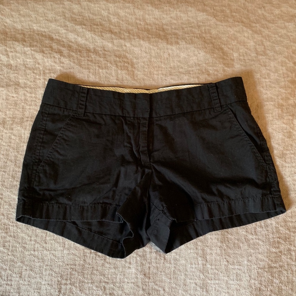 J crew black shorts